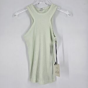 AGOLDE Bea Cutaway Tank Top NEW Honeydew Green Size S